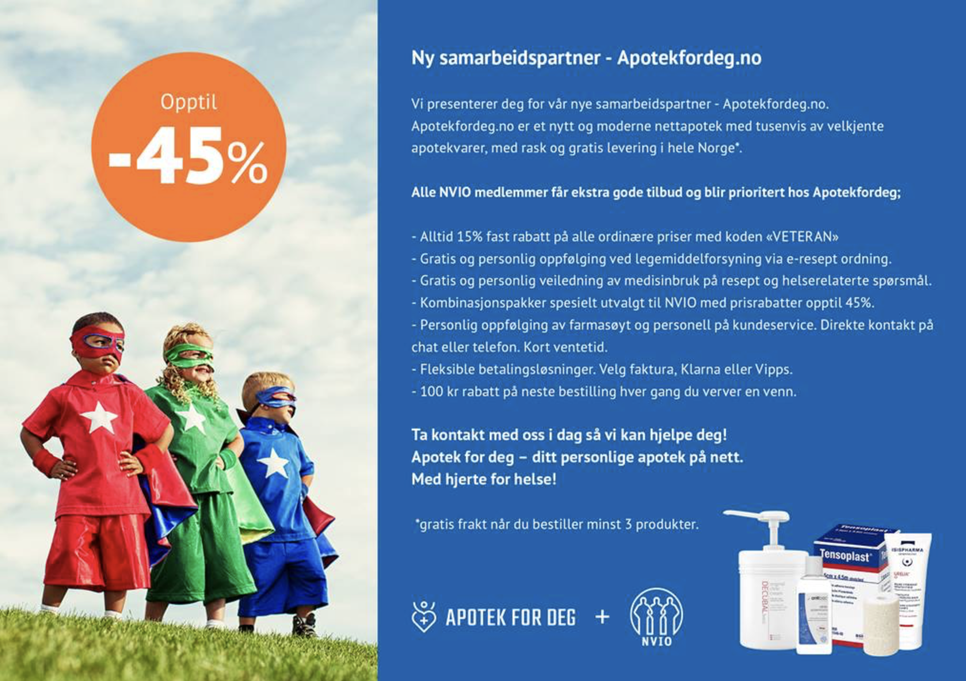 Ny medlemsfordel: Apotek for deg!