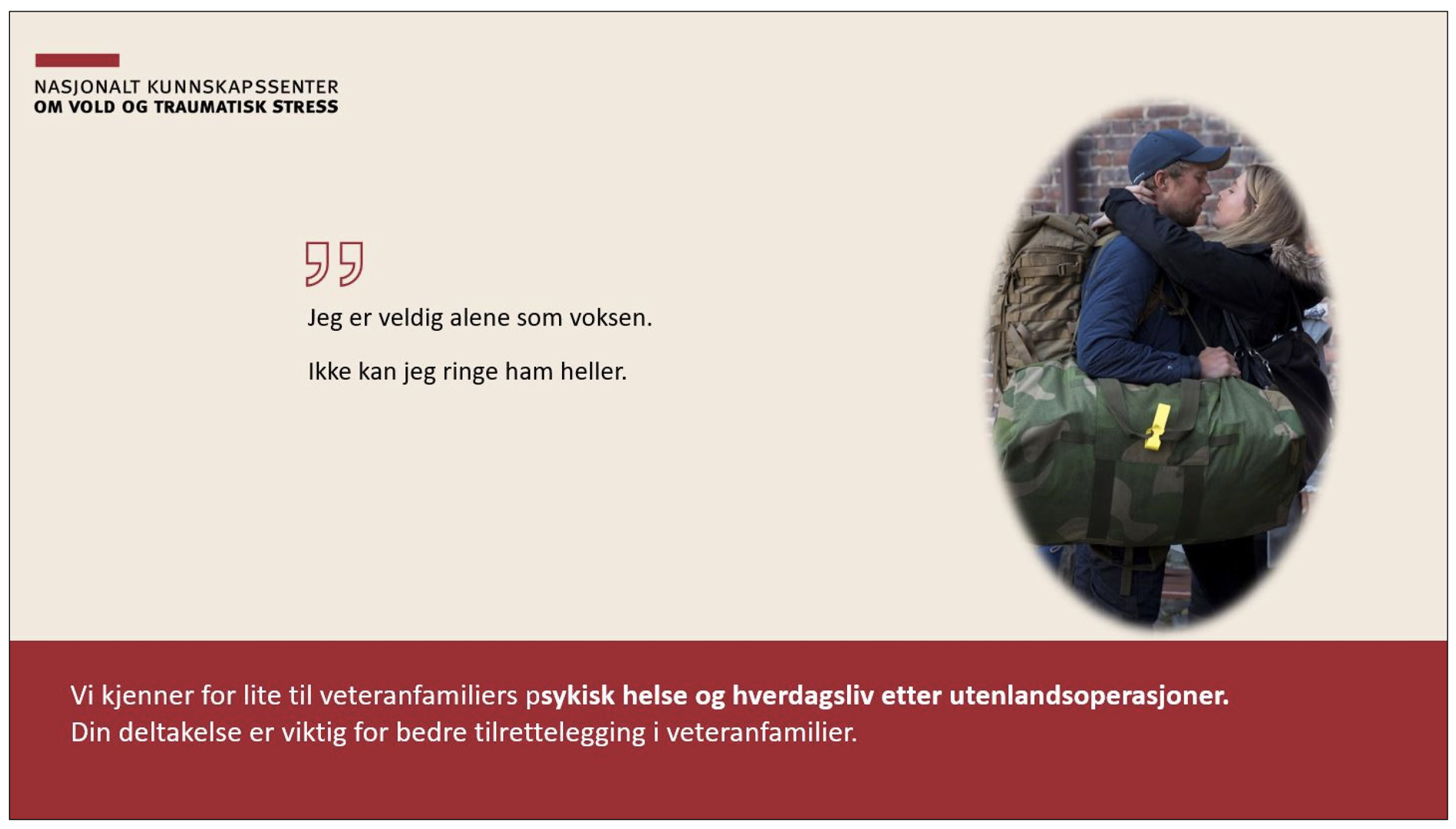 Vil du bidra til et bedre liv for veteranfamilien?