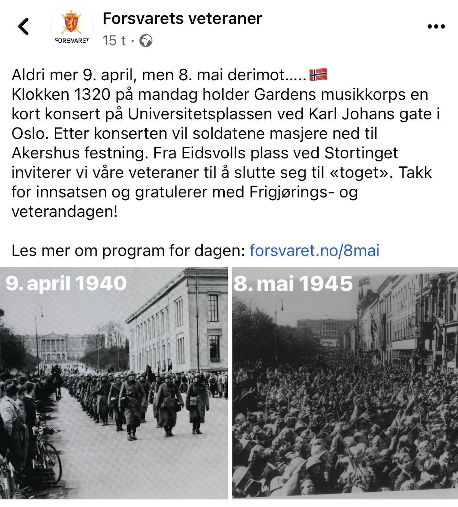 Oversikt 8.mai 2023