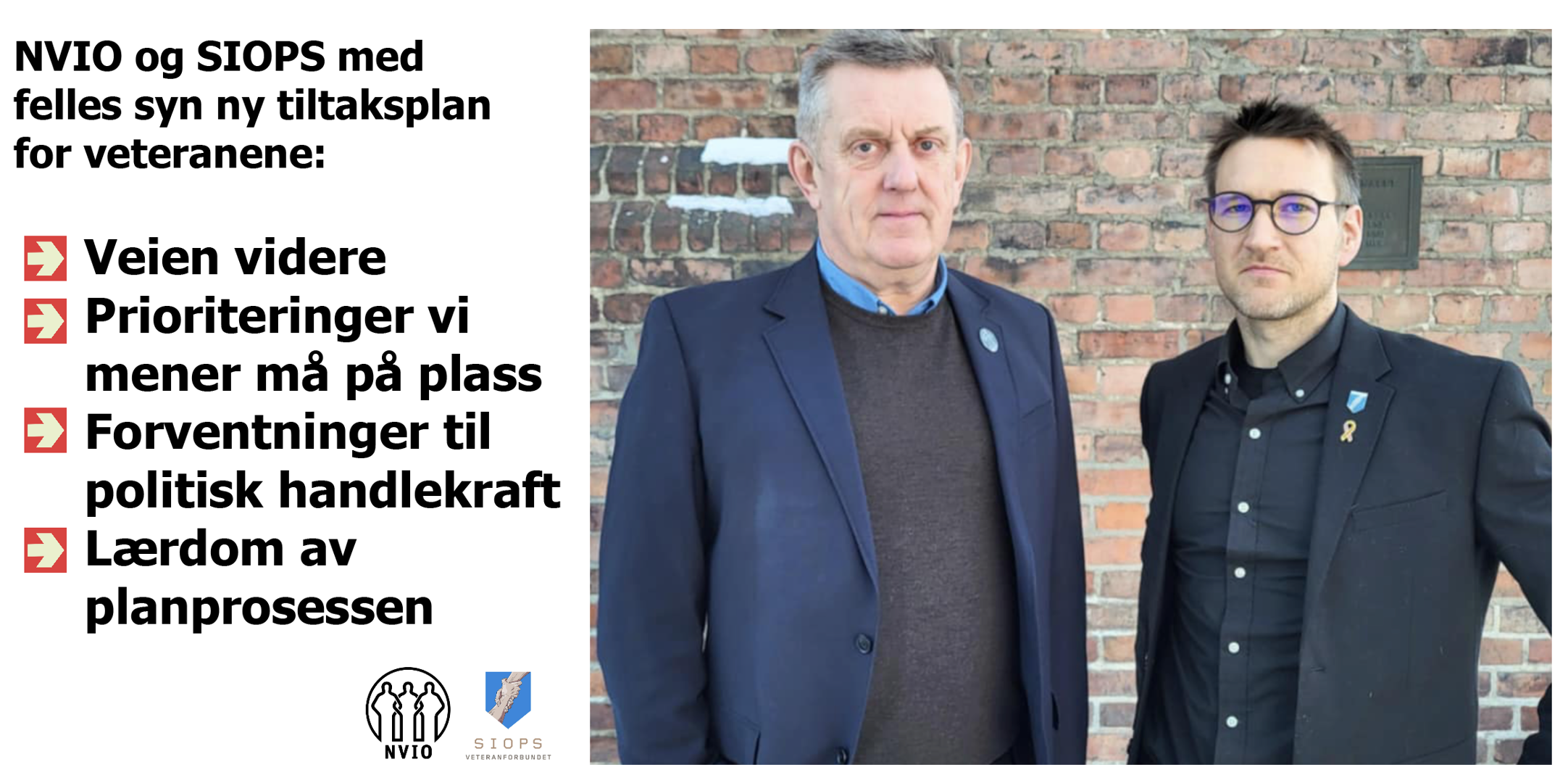 Felles uttalelse om Tiltaksplanen